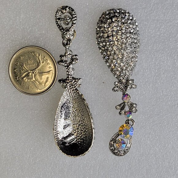 Crystal Rhinestone Earrings - Picture 6 of 13